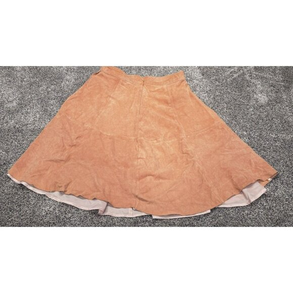 Iris And Ink Coral Goat Suede Skirt Size 8 - Picture 7 of 8